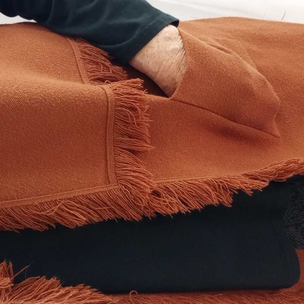 Women's Rust Sleeveless Sweater Vest - Picture 7 of 7